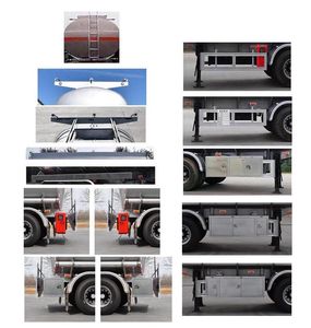 Jinbi  PJQ9352GYY Oil transport semi-trailer