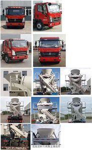 Qingzhuan  QDZ5180GJBZHL3W36F1 Concrete mixing transport vehicle