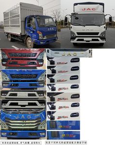 Jianghuai brand automobiles HFC5088CCYP21K1C7S Grate type transport vehicle