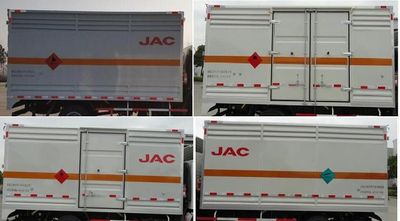 Jianghuai brand automobiles HFC5043TQPXV3Z Gas cylinder transport vehicle