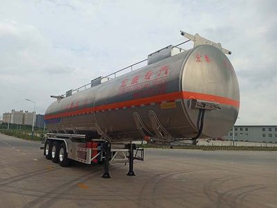 Zhengkang Guangchuan brand automobiles SXM9400GRY Aluminum alloy flammable liquid tank transport semi-trailer