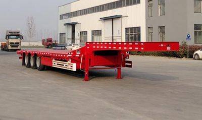 Shengyun brand automobile SRD9400TDP Low flatbed semi-trailer