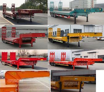 Hongshengda brand automobiles YCY9400TDP Low flatbed semi-trailer