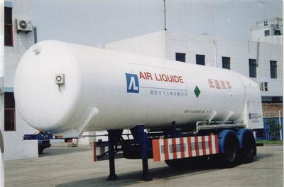 Zhongqi brand automobilesZQZ9300GDYALow temperature liquid transport semi-trailer