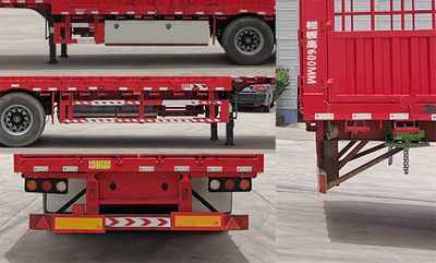 Zhongqi Aerospace Brand Automobile HTM9400CCYE Gantry transport semi-trailer