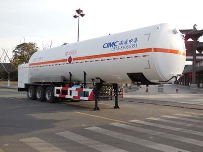 CIMC NTV9380GDYJ Low temperature liquid transport semi-trailer