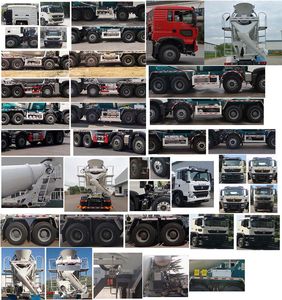 Qingzhuan  QDZ5315GJBZHTX30E1 Concrete mixing transport vehicle