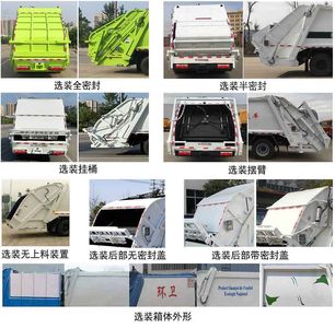 Chufei  CLQ5080ZYS6HFCL Compressed garbage truck