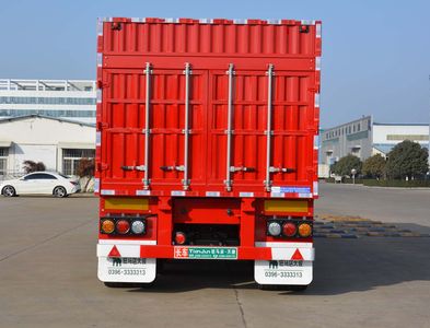 Tianjun Dejin brand automobiles TJV9400XXYN Box transport semi-trailer