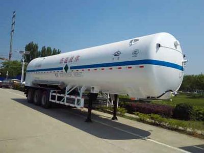 Hongtu  HT9405GDY Low temperature liquid transport semi-trailer