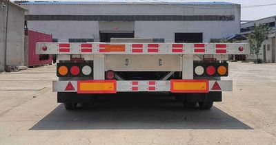 Quansheng  YCV9400TDP Aluminum alloy low flatbed semi-trailer