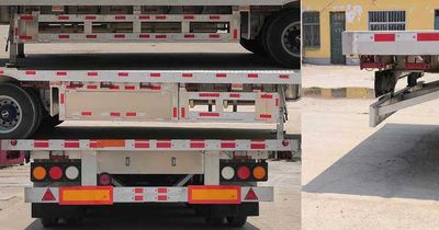 Quansheng  YCV9400TDP Aluminum alloy low flatbed semi-trailer