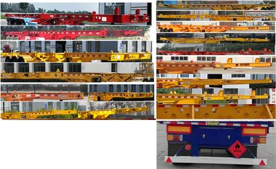 Huiyuan  AJH9400TWY40 Transport semi-trailer of dangerous goods tank frame