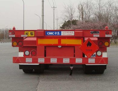 Tonghua  THT9403TWYYK Transport semi-trailer of dangerous goods tank frame