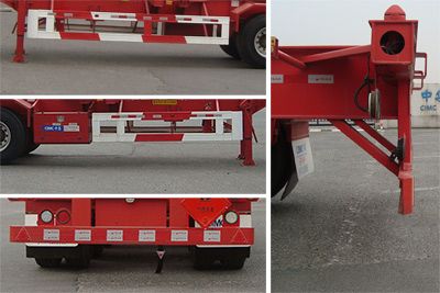 Tonghua  THT9403TWYYK Transport semi-trailer of dangerous goods tank frame