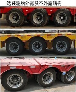 Xuda  CFJ9341TDP Low flatbed semi-trailer