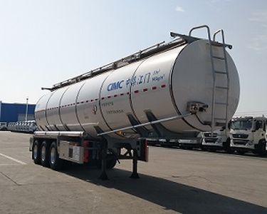 CIMC ZJV9403GSYJM Aluminum alloy edible oil transportation semi-trailer