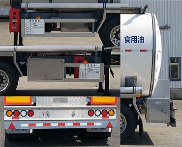 CIMC ZJV9403GSYJM Aluminum alloy edible oil transportation semi-trailer