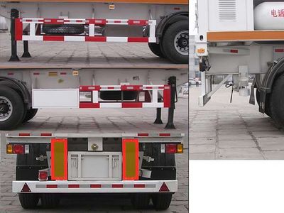 Dongyue  ZTQ9400GGY Hydraulic sub station high-pressure gas long pipe semi-trailer