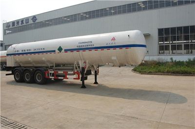 Sanli  CGJ9409GDY Low temperature liquid transport semi-trailer