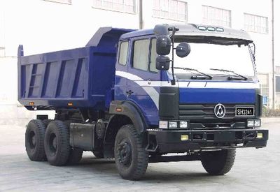 Shanghui  SH3241 Flat head cab dump truck