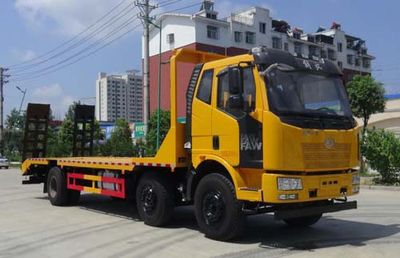 Huatong brand automobiles HCQ5251TPBCA5 Flat transport vehicle