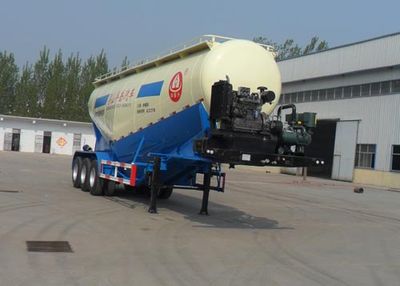 Huayue Xing brand automobiles FNZ9400GFL Medium density powder material transportation semi-trailer