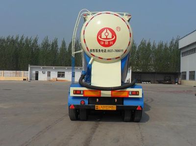 Huayue Xing brand automobiles FNZ9400GFL Medium density powder material transportation semi-trailer