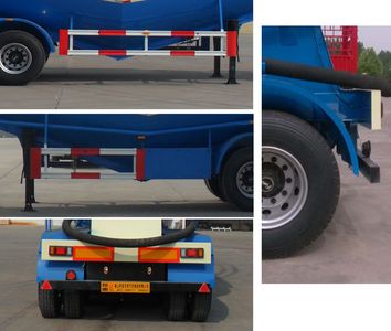 Huayue Xing brand automobiles FNZ9400GFL Medium density powder material transportation semi-trailer