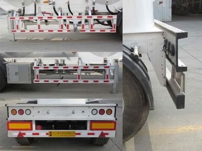 Zhengkang Hongtai brand automobiles HHT9400GFLA Aluminum alloy medium density powder material transportation semi-trailer