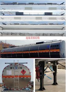 Shaanxi Automobile SHN9400GRYP359 Flammable liquid tank transport semi-trailer