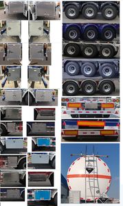 Tonghua  THT9400GDGE Tank transport semi-trailer for toxic and infectious substances