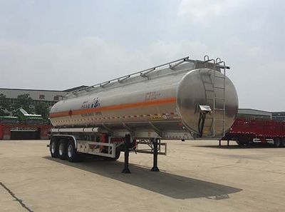 Huajun  ZCZ9404GYYHJG Aluminum alloy oil transport semi-trailer