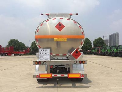 Huajun  ZCZ9404GYYHJG Aluminum alloy oil transport semi-trailer