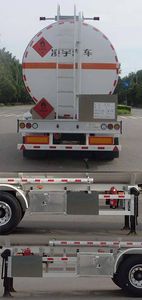 Lingyu  CLY9405GRYB Flammable liquid tank transport semi-trailer