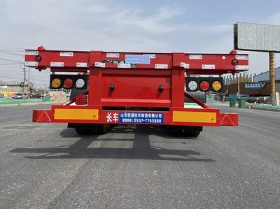 Hengtong Liangshan brand automobiles CBZ9352TJZ Container transport semi-trailer