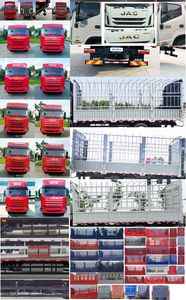 Jianghuai brand automobiles HFC5161CCYB80K1E2S Grate type transport vehicle