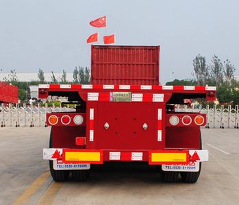 New Hongdong brand automobiles LHD9402ZZXPC Flat dump semi-trailer