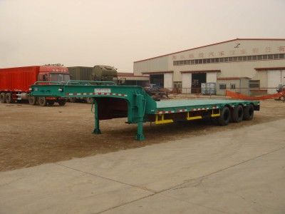 Chuanteng  HBS9300TDP Low flatbed transport semi-trailer