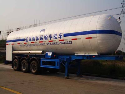 Chuan brand automobile KQF9403GDYWSD Low temperature liquid transport semi-trailer