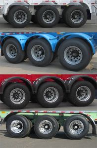 Tonghua  THT9402TGYA High pressure gas long tube skeleton semi-trailer