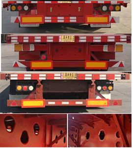 Tongcheng Automobile TCP9401TDP Low flatbed semi-trailer