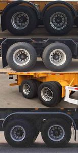 Qilu Zhongya  DEZ9350TWY Transport semi-trailer of dangerous goods tank frame