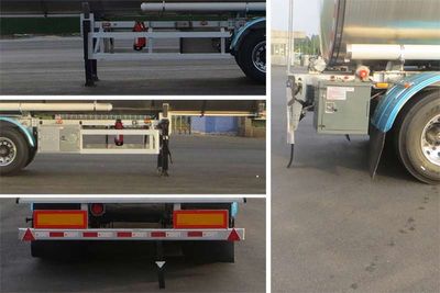 Lingyu  CLY9403GFWA Tank transport semi-trailer for corrosive substances