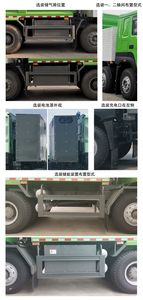 Haowo  ZZ3312V3267Z11BEV Pure electric dump truck