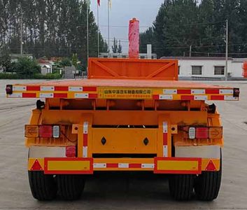 Runxiang Junye  DR9401ZZXP Flat dump semi-trailer