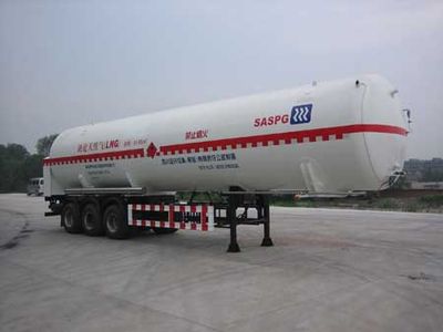 Chuan brand automobile KQF9408GDYFSD Low temperature liquid transport semi-trailer