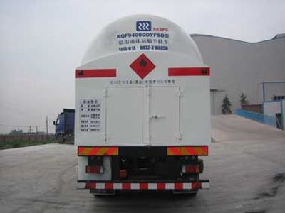 Chuan brand automobile KQF9408GDYFSD Low temperature liquid transport semi-trailer