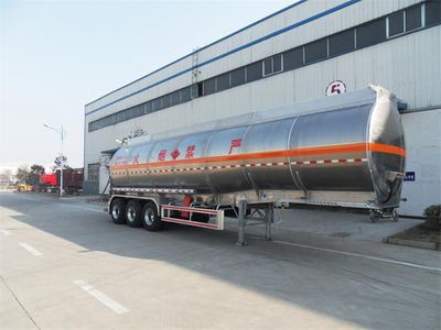 Huayuda  LHY9400GRY Aluminum alloy flammable liquid tank transport semi-trailer