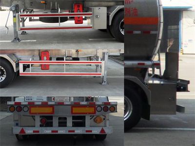 Huayuda  LHY9400GRY Aluminum alloy flammable liquid tank transport semi-trailer